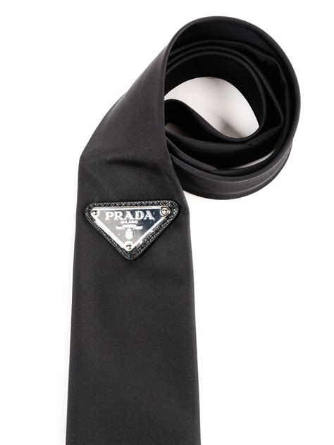 prada badge tie|Prada ties and bow ties.